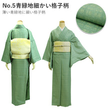 Load image into Gallery viewer, Tailored, Washable Awase Kimono, Women, single item, Simple modern