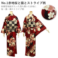 画像をギャラリービューアに読み込む, Tailored, Washable Awase Kimono, Women, single item, Classic modern