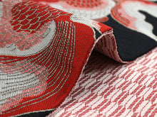 將圖片載入圖庫檢視器 Hanhaba-Obi, Reversible, Women, Black, Red Goldfish