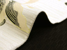 將圖片載入圖庫檢視器 Hanhaba-Obi, Reversible, Women, Beige, Black Goldfish