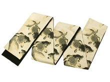 將圖片載入圖庫檢視器 Hanhaba-Obi, Reversible, Women, Beige, Black Goldfish