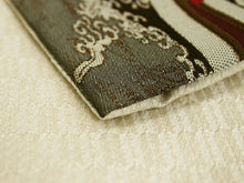 將圖片載入圖庫檢視器 Hanhaba-Obi, Reversible, Women, Brown, Beige, wind god and thunder god