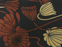 將圖片載入圖庫檢視器 Hanhaba-Obi, Reversible, Women, Black, Beige, Lotus