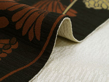 將圖片載入圖庫檢視器 Hanhaba-Obi, Reversible, Women, Black, Beige, Lotus