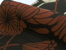 將圖片載入圖庫檢視器 Hanhaba-Obi, Reversible, Women, Black, Beige, Lotus