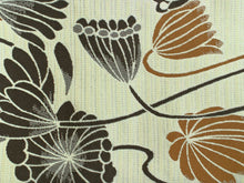 將圖片載入圖庫檢視器 Hanhaba-Obi, Reversible, Women, Beige, Dark Brown,Lotus