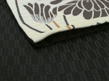 將圖片載入圖庫檢視器 Hanhaba-Obi, Reversible, Women, Beige, Dark Brown,Lotus