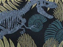 將圖片載入圖庫檢視器 Hanhaba-Obi, Reversible, Women, Navy, Blue Dinosaurs and fossils