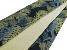 將圖片載入圖庫檢視器 Hanhaba-Obi, Reversible, Women, Navy, Blue Dinosaurs and fossils