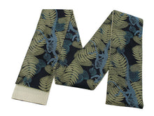 將圖片載入圖庫檢視器 Hanhaba-Obi, Reversible, Women, Navy, Blue Dinosaurs and fossils