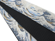 將圖片載入圖庫檢視器 Hanhaba-Obi, Reversible, Women, Beige,Black,Fugakuhyakkei Mt.Fuji