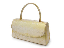 將圖片載入圖庫檢視器 Zori sandles and bag set, Women, Light beige, gold  flower-shaped family crest
