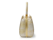 將圖片載入圖庫檢視器 Zori sandles and bag set, Women, Gold, silver  flower-shaped family crest