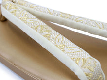 將圖片載入圖庫檢視器 Zori sandles and bag set, Women, Gold,  flower-shaped family crest
