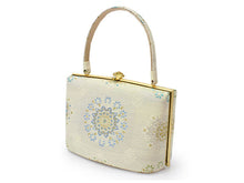 將圖片載入圖庫檢視器 Zori sandles and bag set, Women, White, Gold, flower pattern