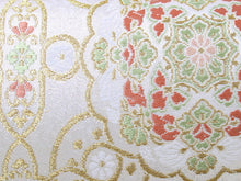 將圖片載入圖庫檢視器 Zori sandles and bag set, Women, White, Gold, arabesque pattern