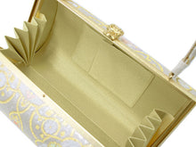 將圖片載入圖庫檢視器 Zori sandles and bag set, Women, White, Gold, arabesque pattern