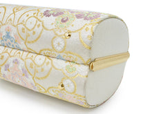 將圖片載入圖庫檢視器 Zori sandles and bag set, Women, White, Gold, arabesque pattern