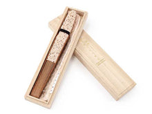 画像をギャラリービューアに読み込む, Sensu, foldable fan, fan bag, 2-piece set in paulownia box ,women, light pink, lace