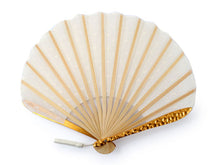 將圖片載入圖庫檢視器 Sensu, Foldable fan, Fan bag, 2-piece set in paulownia box, Women, White, Dot pattern