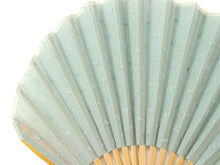 画像をギャラリービューアに読み込む, Sensu, Foldable fan, Fan bag, 2-piece set in paulownia box, Women, Blue, Dot pattern