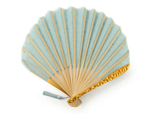 画像をギャラリービューアに読み込む, Sensu, Foldable fan, Fan bag, 2-piece set in paulownia box, Women, Blue, Dot pattern