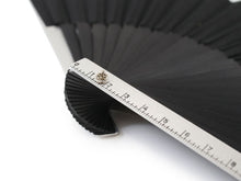 画像をギャラリービューアに読み込む, Sensu, Foldable fan, Fan bag, 2-piece set in paulownia box, Men, Black, Plain, Ruler