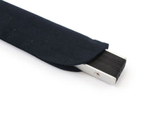 画像をギャラリービューアに読み込む, Sensu, Foldable fan, Fan bag, 2-piece set in paulownia box, Men, Black, Plain, Ruler