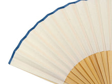 画像をギャラリービューアに読み込む, Sensu, Foldable fan, Fan bag, 2-piece set in paulownia box, Unisex, Ecru, Plain, Ruler