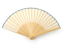 画像をギャラリービューアに読み込む, Sensu, Foldable fan, Fan bag, 2-piece set in paulownia box, Unisex, Ecru, Plain, Ruler