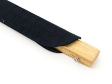 画像をギャラリービューアに読み込む, Sensu, Foldable fan, Fan bag, 2-piece set in paulownia box, Unisex, Ecru, Plain, Ruler