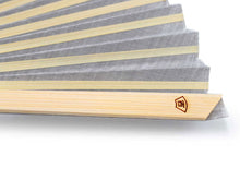 画像をギャラリービューアに読み込む, Sensu, Foldable fan, Fan bag, 2-piece set in paulownia box, Women, Light gray Plain