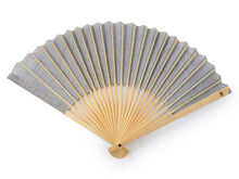 画像をギャラリービューアに読み込む, Sensu, Foldable fan, Fan bag, 2-piece set in paulownia box, Women, Light gray Plain