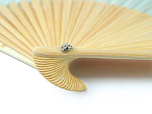 將圖片載入圖庫檢視器 Sensu, Foldable fan, Fan bag, 2-piece set, Women, Silver gray, Plain, Kemari