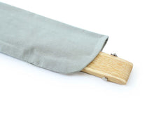 將圖片載入圖庫檢視器 Sensu, Foldable fan, Fan bag, 2-piece set, Women, Silver gray, Plain, Kemari