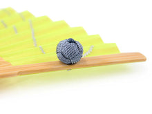 將圖片載入圖庫檢視器 Sensu, Foldable fan, Fan bag, 2-piece set, Women, Bright yellow, Plain, Kemari