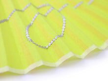 將圖片載入圖庫檢視器 Sensu, Foldable fan, Fan bag, 2-piece set, Women, Bright yellow, Plain, Kemari