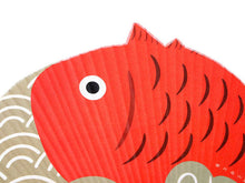 將圖片載入圖庫檢視器 Utiwa, Fan, Women, Red, Beige, Auspicious, Sea bream