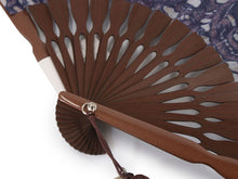 画像をギャラリービューアに読み込む, Sensu, Foldable fan, Fan bag, 2-piece set in paulownia box, Women, Masquerade Purple, Lace