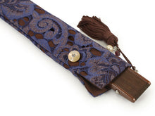 画像をギャラリービューアに読み込む, Sensu, Foldable fan, Fan bag, 2-piece set in paulownia box, Women, Masquerade Purple, Lace