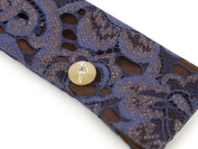 画像をギャラリービューアに読み込む, Sensu, Foldable fan, Fan bag, 2-piece set in paulownia box, Women, Masquerade Purple, Lace