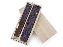 画像をギャラリービューアに読み込む, Sensu, Foldable fan, Fan bag, 2-piece set in paulownia box, Women, Masquerade Purple, Lace