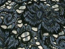 画像をギャラリービューアに読み込む, Sensu, Foldable fan, Fan bag, 2-piece set in paulownia box, Women, Masquerade Navy, Lace