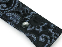 画像をギャラリービューアに読み込む, Sensu, Foldable fan, Fan bag, 2-piece set in paulownia box, Women, Masquerade Navy, Lace