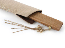 画像をギャラリービューアに読み込む, Sensu, Foldable fan, Fan bag, 2-piece set in gift box, Women, Beige, Plain
