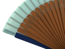 画像をギャラリービューアに読み込む, Sensu, Foldable fan, Fan bag, 2-piece set in gift box, Women, Light blue, Plain, Mini size