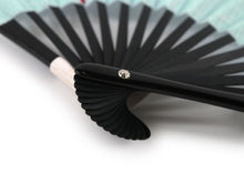 画像をギャラリービューアに読み込む, Sensu, Foldable fan, Fan bag, 2-piece set in gift box, Women,Light blue, Goldfish, Cat