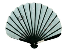 画像をギャラリービューアに読み込む, Sensu, Foldable fan, Fan bag, 2-piece set in gift box, Women,Light blue, Goldfish, Cat