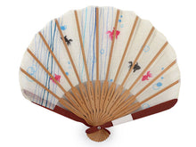 画像をギャラリービューアに読み込む, Sensu, Foldable fan, Fan bag, 2-piece set in gift box, Women, Beige, Goldfish