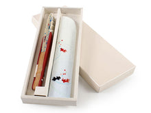 画像をギャラリービューアに読み込む, Sensu, Foldable fan, Fan bag, 2-piece set in gift box, Women, Beige, Goldfish